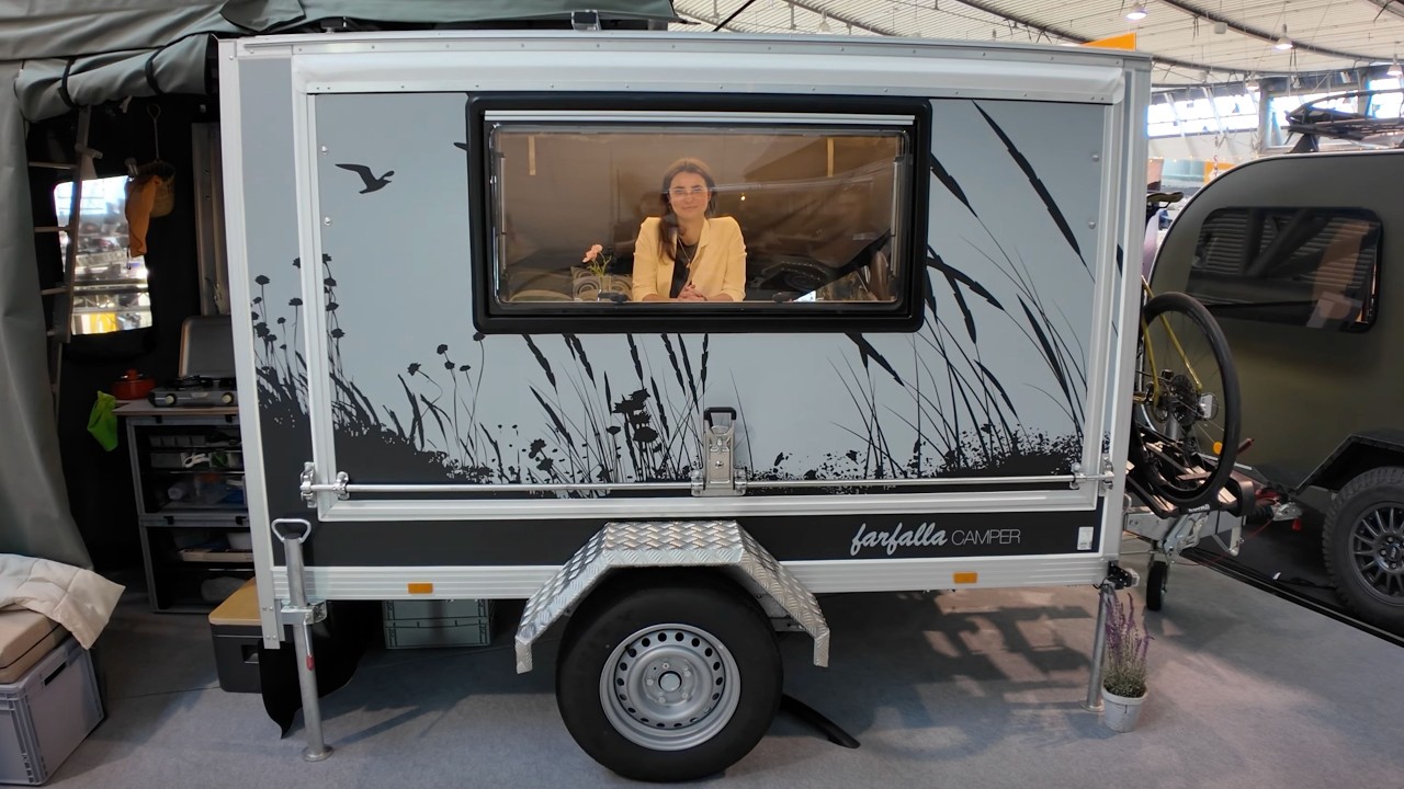 5 min. MINI-HAUS auf Rädern ZUM AUSKLAPPEN! Farfalla Campers das Wohnmobil
