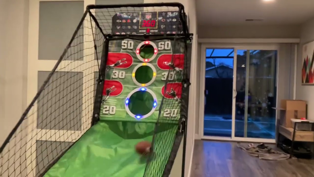 NFL throwing challenge