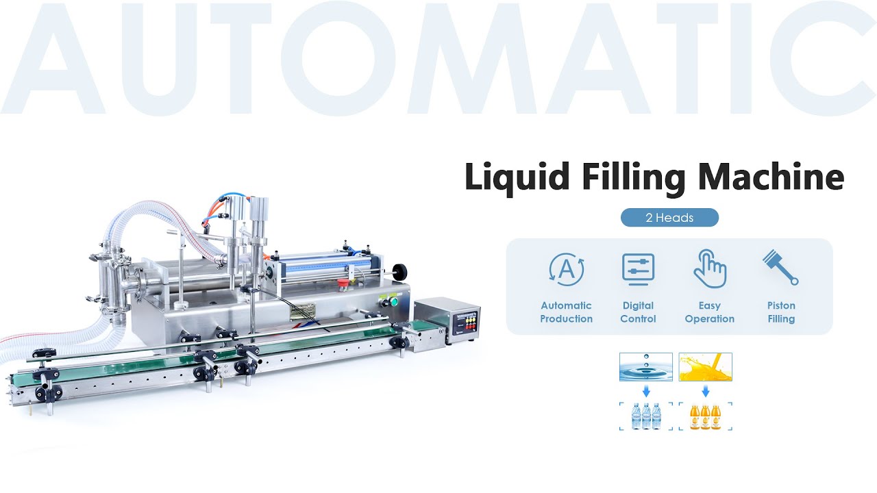 ZONESUN ZS-DTYT2L Pneumatic 2 Nozzles Piston Liquid Filling Machine With Conveyor Belt