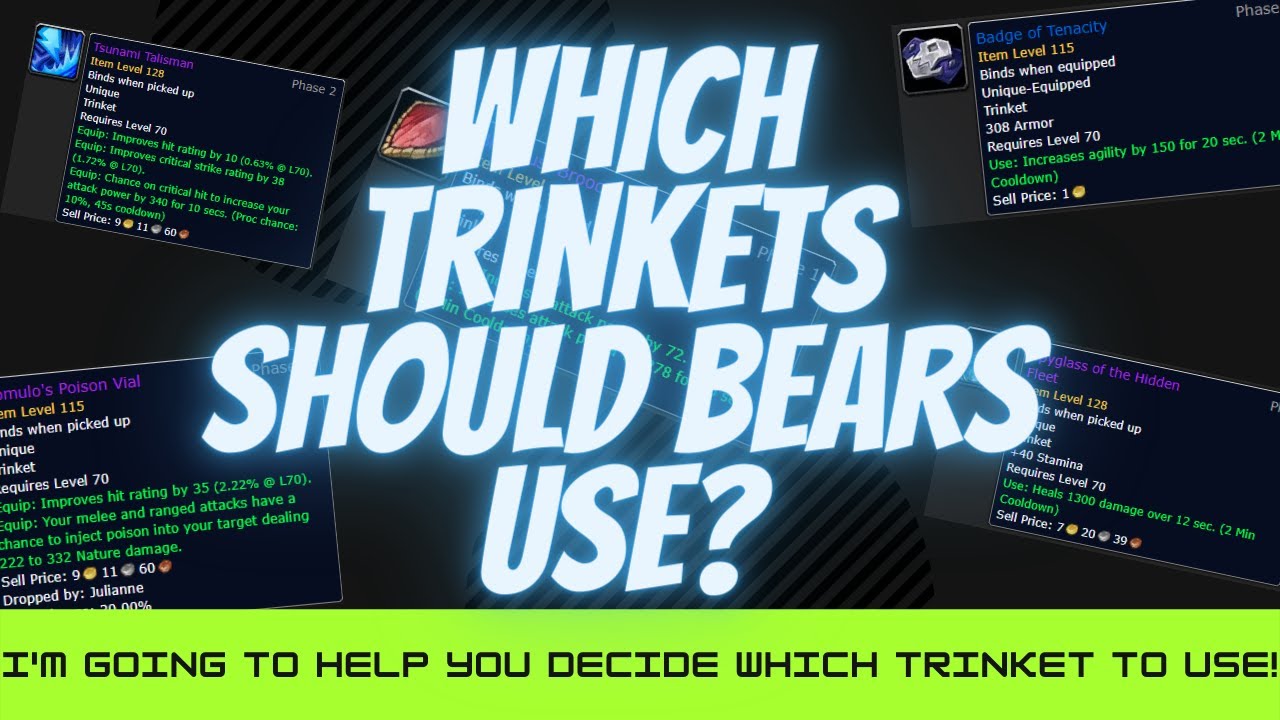 Which Trinkets are Best for Bears - TBC Classic - Feral Druid