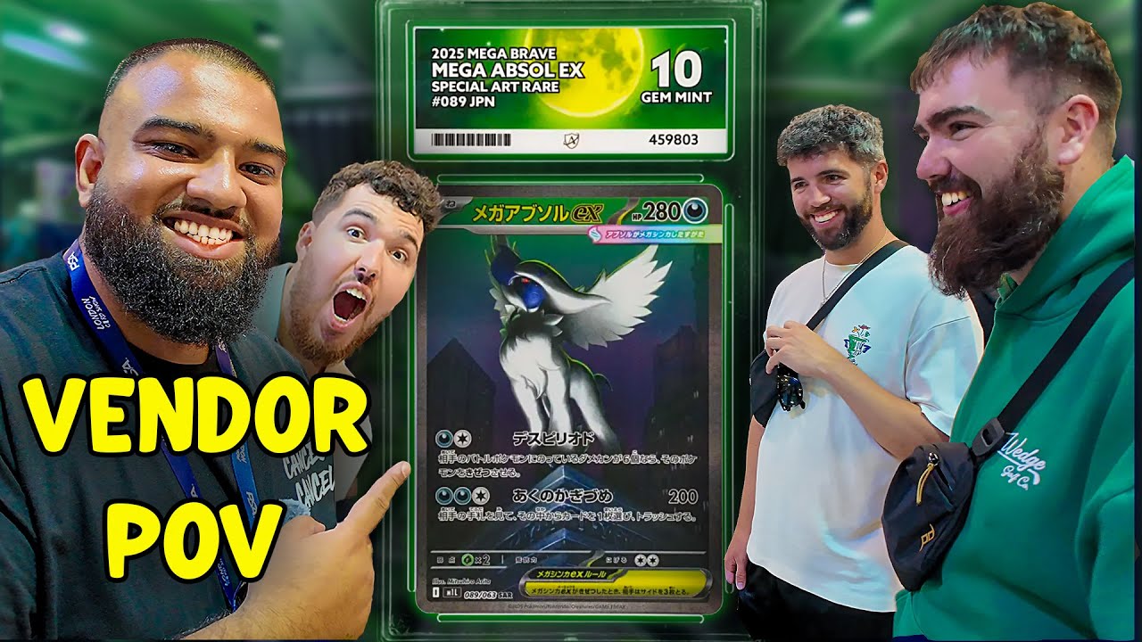 Opening Pokemon Cards with Zerkaa at London Card Show | Vendor POV