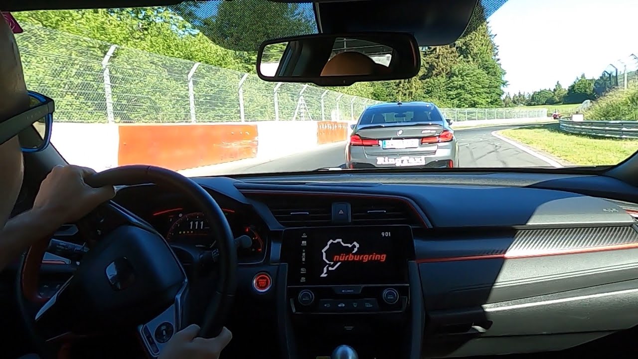 Honda Civic Type R vs. BMW M5 CS Ringtaxi - Nürburgring Nordschleife 12.06.2022