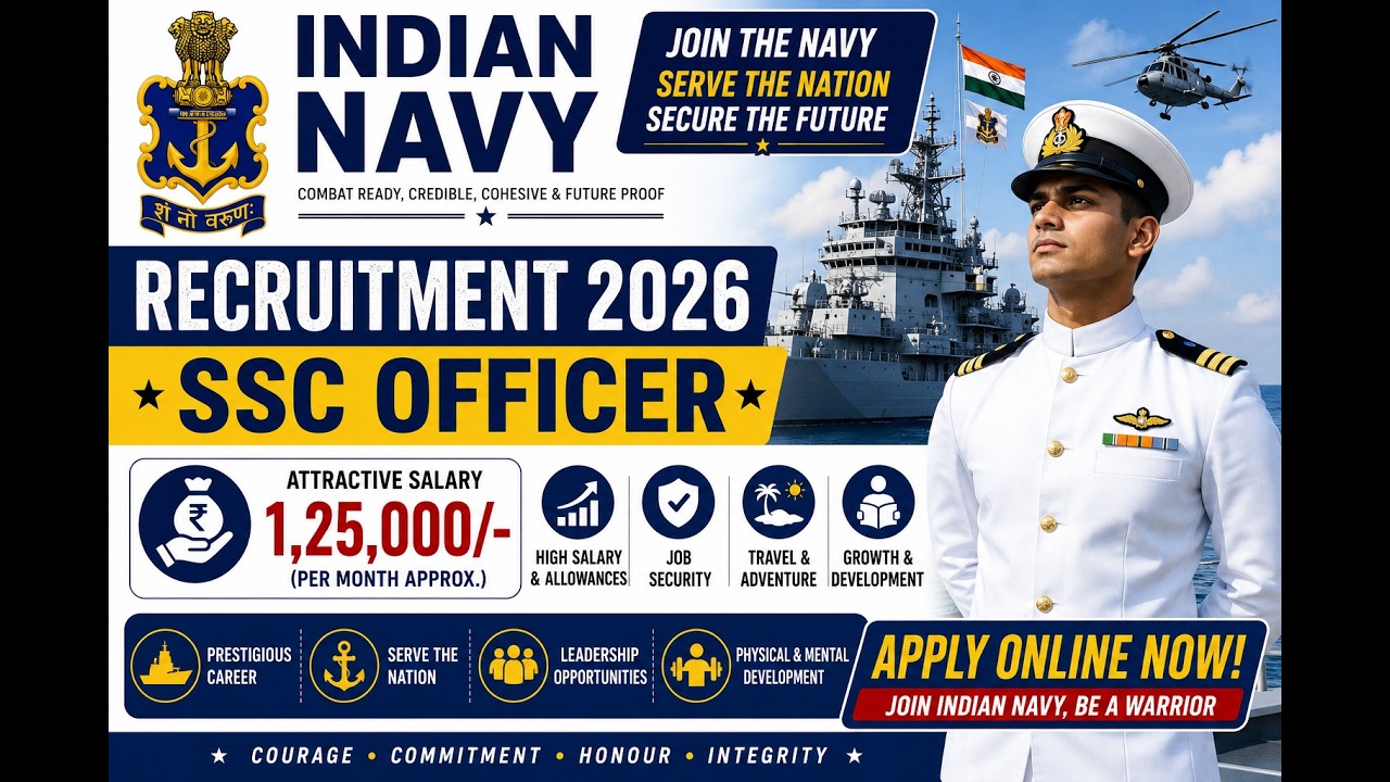 Indian Navy Recruitment 2026 | SSC Officer