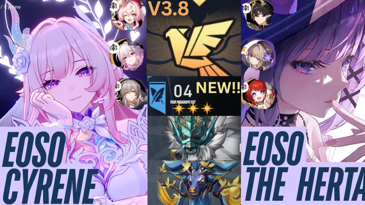 NEW Pure Fiction Floor 4 3 Stars | E0S0 Cyrene & E0S0 The Herta | Honkai: Star Rail 3.8 |