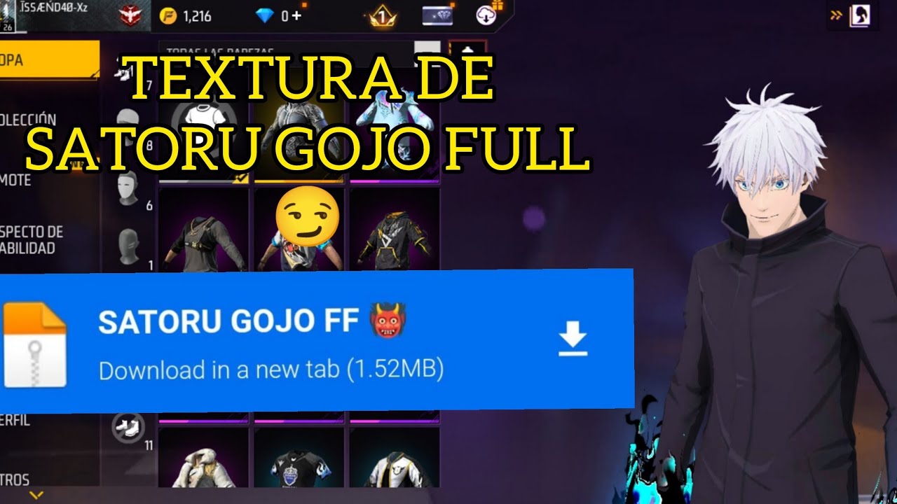 TEXTURA DE SATORU GOJO FULL
