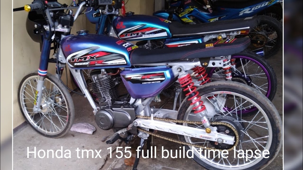Honda tmx 155 full time lapse build restoration
