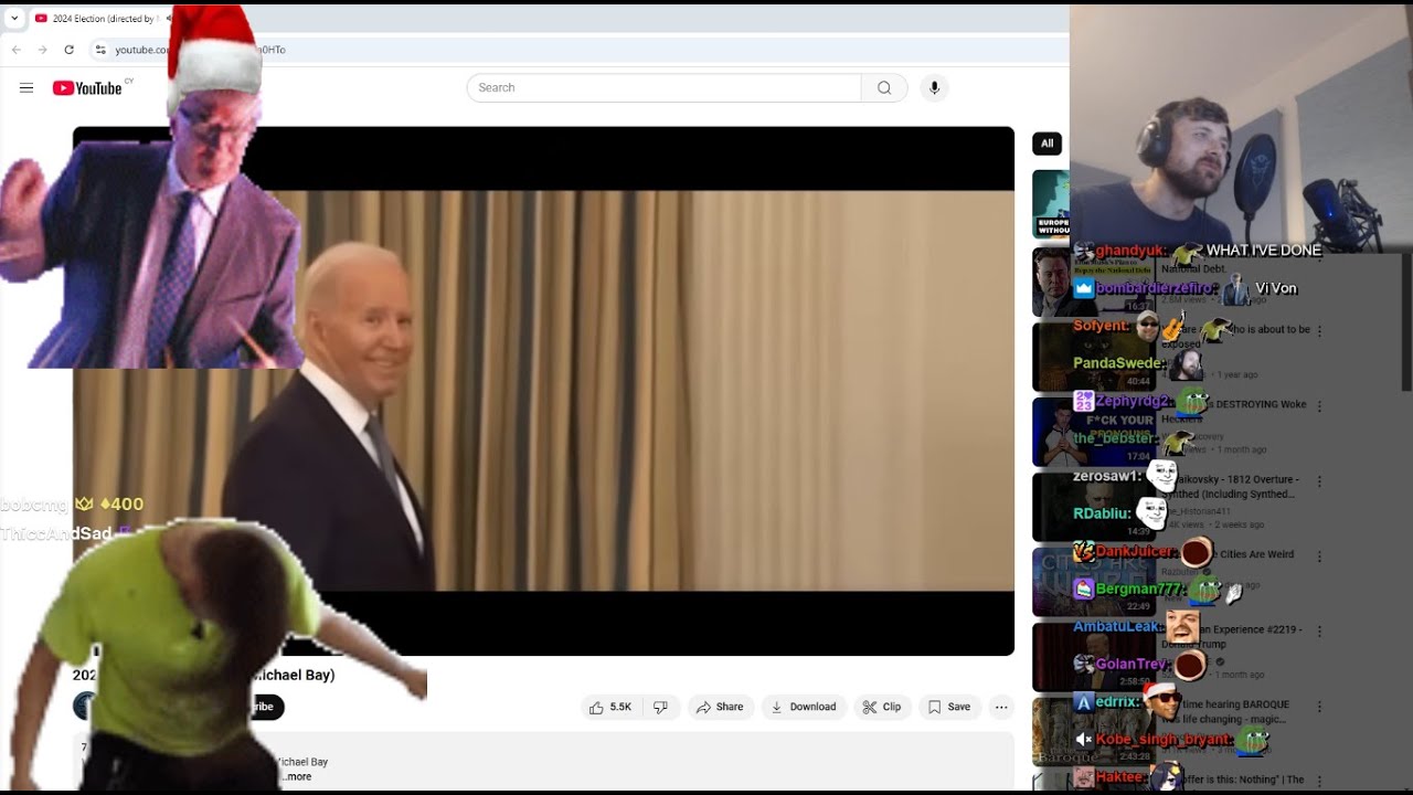 Forsen reacts to 2024 Election (directed by Michael Bay)