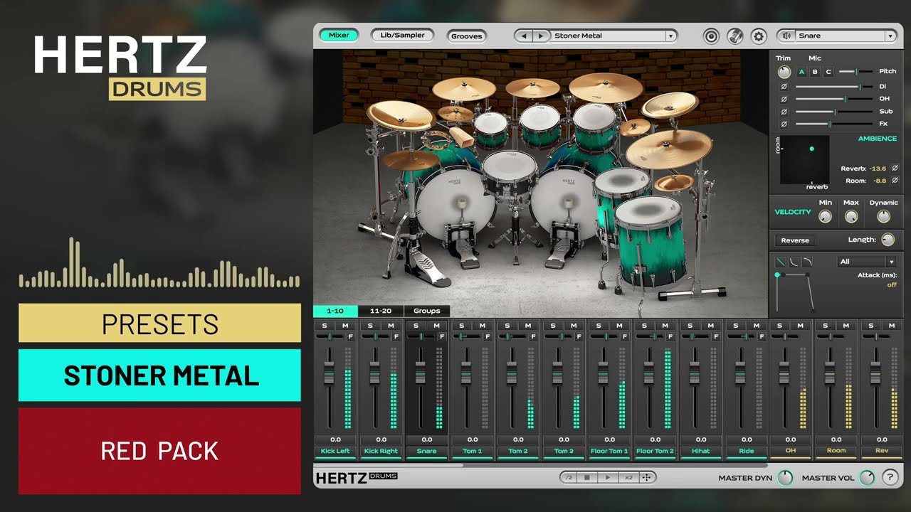 Hertz Drums 👉 RED PACK DRUM SAMPLES.