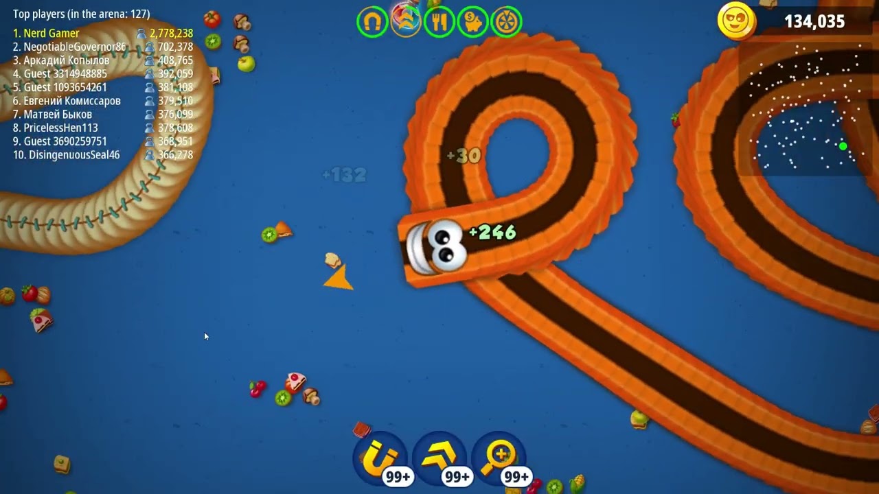 🐍WORMSZONE.IO | Giant Slither Snake TOP 01 / Epic Worms Zone Best Gameplay!