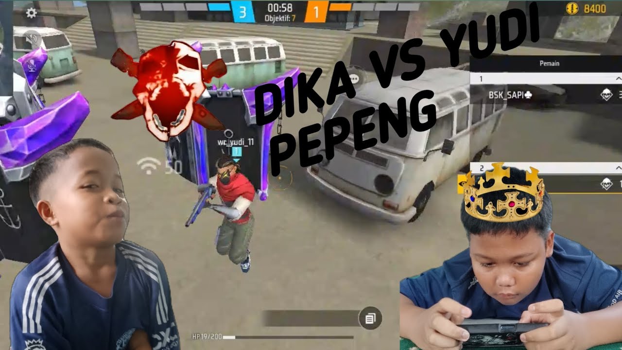 DIKA VS YUDI BEWAN PEPENG SANG RAJA MENANG 💀☠️