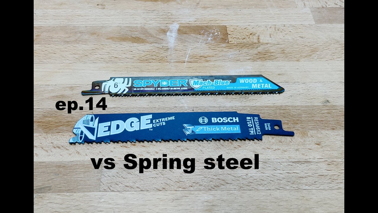 23-40 | Bosch Edge & Spyder Mach Blue Thick Metal Recip blade review |  RESM6X2 & 200320  | ep.14