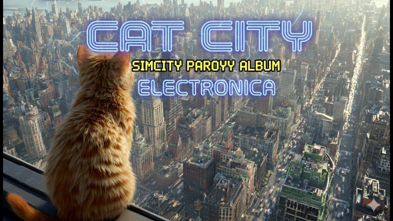 'CAT CITY ' Electronica for Studying, Coding, and Working 🏙️🐾