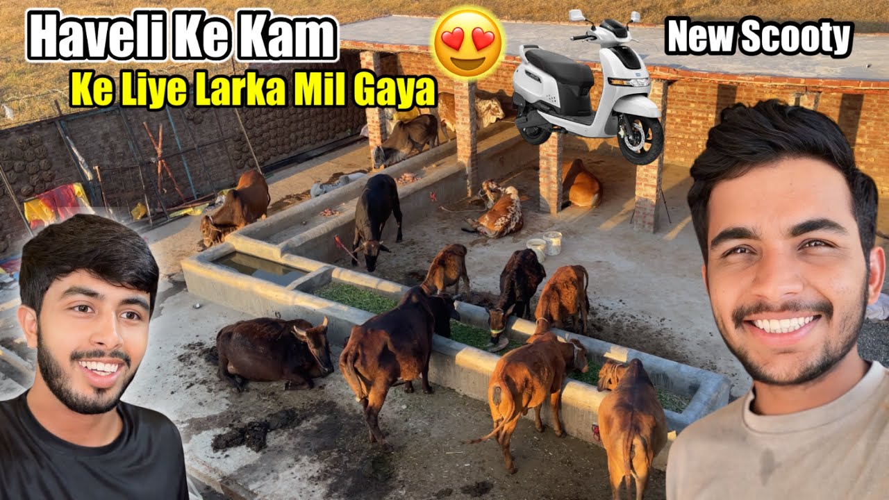 New Electric Scooty🛵First Ride😍kam Wala Larka Mil Gaya ☺️Goat Farming | Zohaib Pendu |Saqlain Pendu