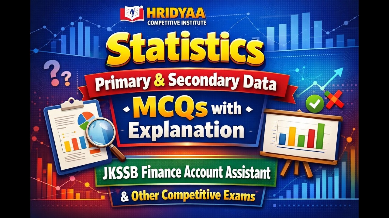 Statistics ||  jkssb finance account assistant  || general knowledge questions  #gk #viralvideo