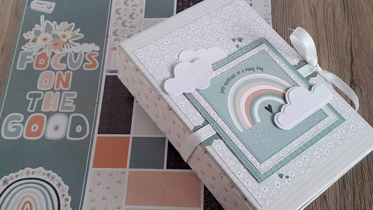 Minialbum aus 12x12 Block von #Action, Leporelloalbum, Discbindung mit Zange von We R Memory Keepers