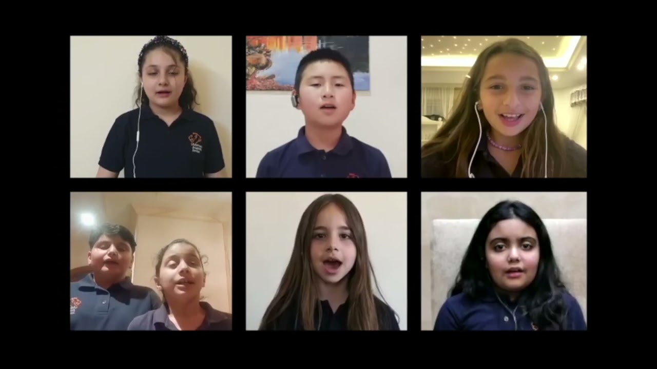 American Academy Jordan (Zarqa) Virtual Choir, Singing the National Anthem of Jordan