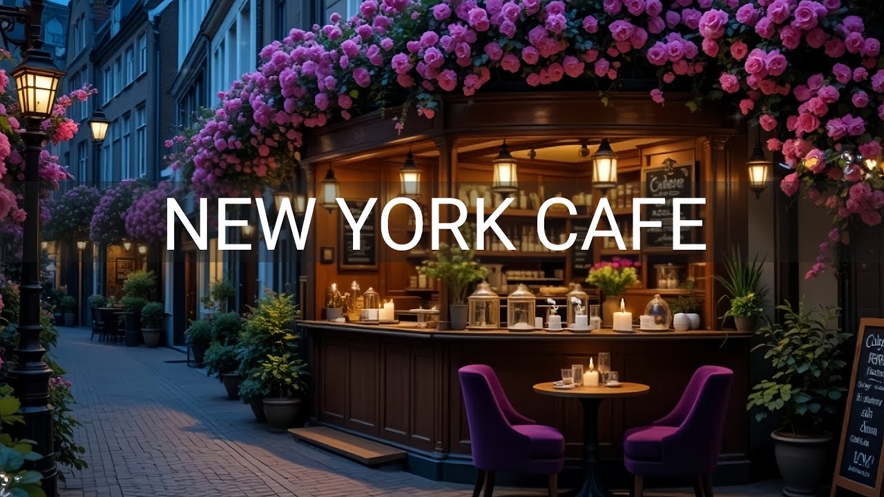 NYC Outdoor Café Jazz ❄️ Positive February Music for Relax, Focus & Stress-Free Vibes 🎶🎧