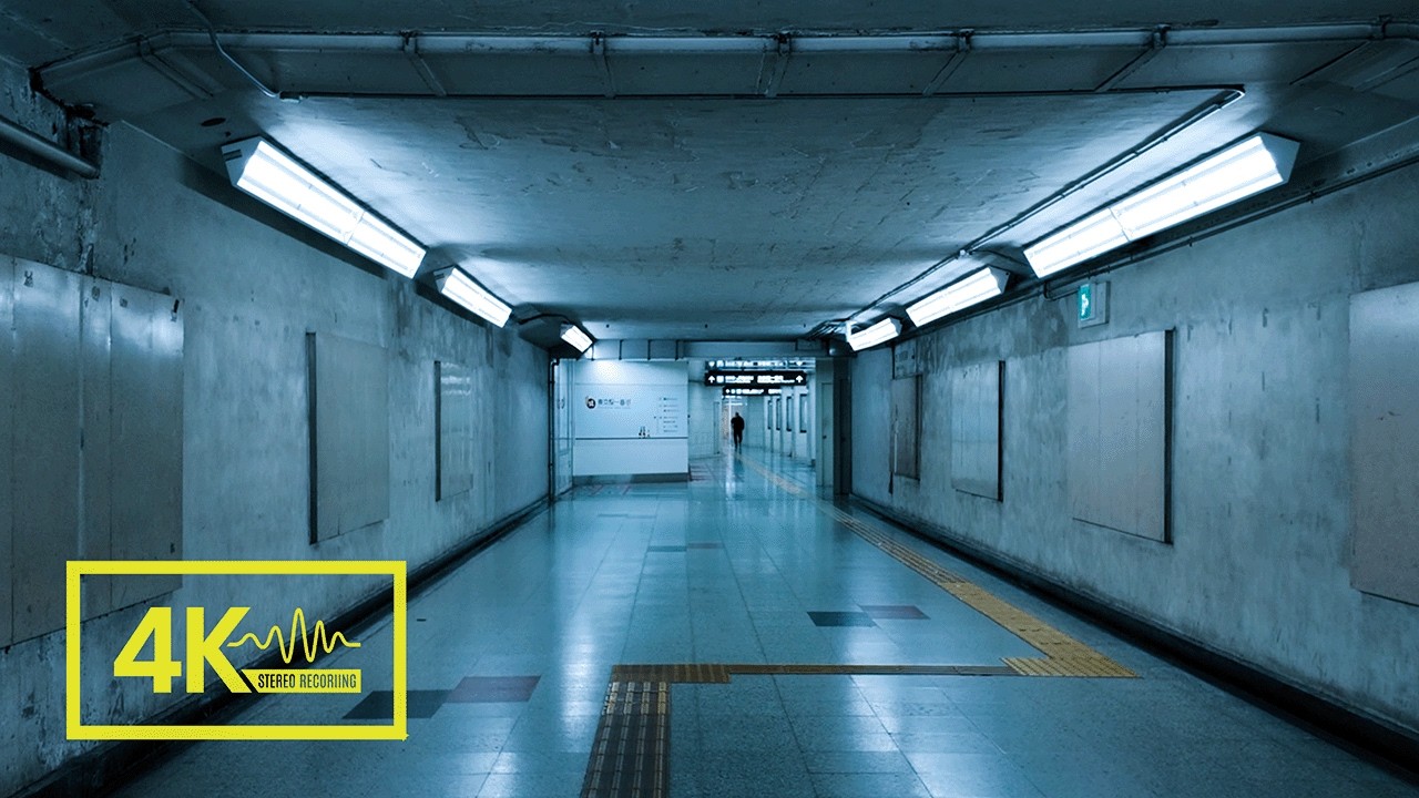 Tokyo Underground Backrooms 4K Walk (No Talking)