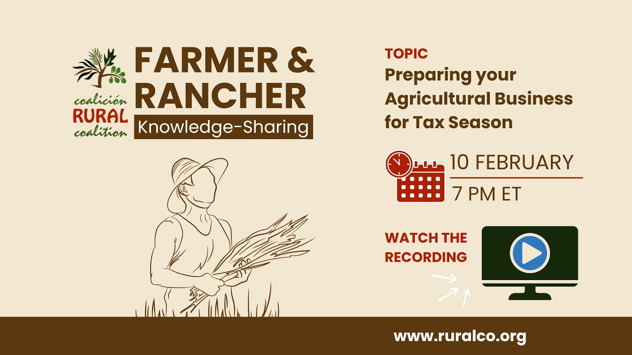 2026 Feb 10 Farmer and Rancher Call Recording: Preparing your Agricultural Business for Tax Season