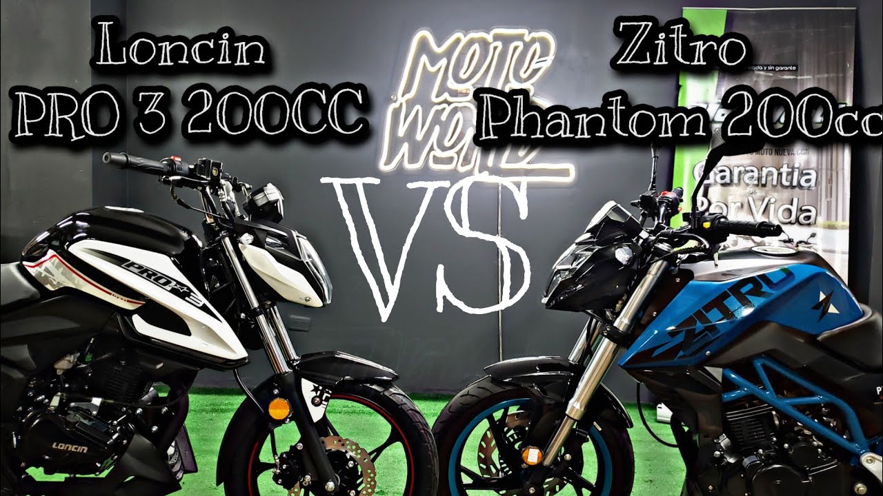 Loncin Pro3 VS Zitro Phantom 200 | Cual Elegir? | Las mejores 200 del Segmento