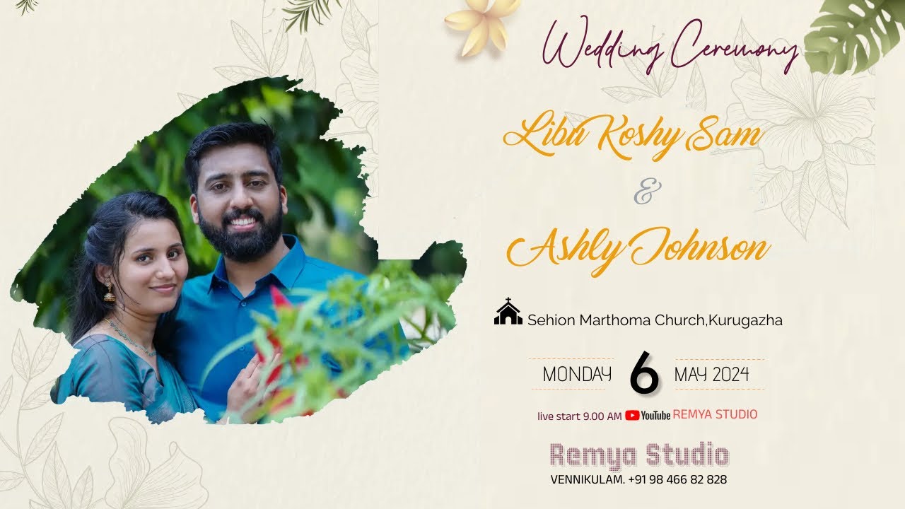 Libu 💞 Ashly | WEDDING CEREMONY | May 6 Monday 2024 | REMYA DIGITAL STUDIO 9846682828