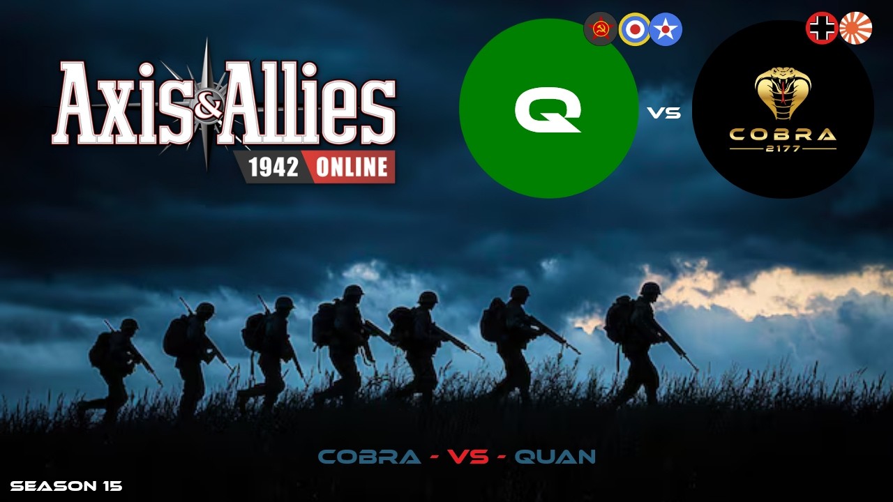 Axis and Allies 1942 Online: Cobra versus QUAN #gameplay #axisandallies #beamdog