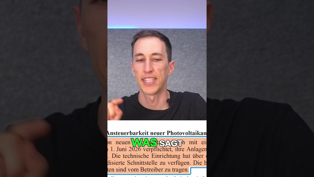 Neue PV-Anlagen: Steuerbarkeit ab 2026 &ndash; Was Du Wissen Musst!