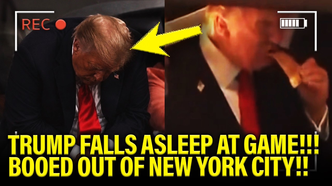 Trump FALLS ASLEEP at NBA FINALS after GETTING BOOED!!!