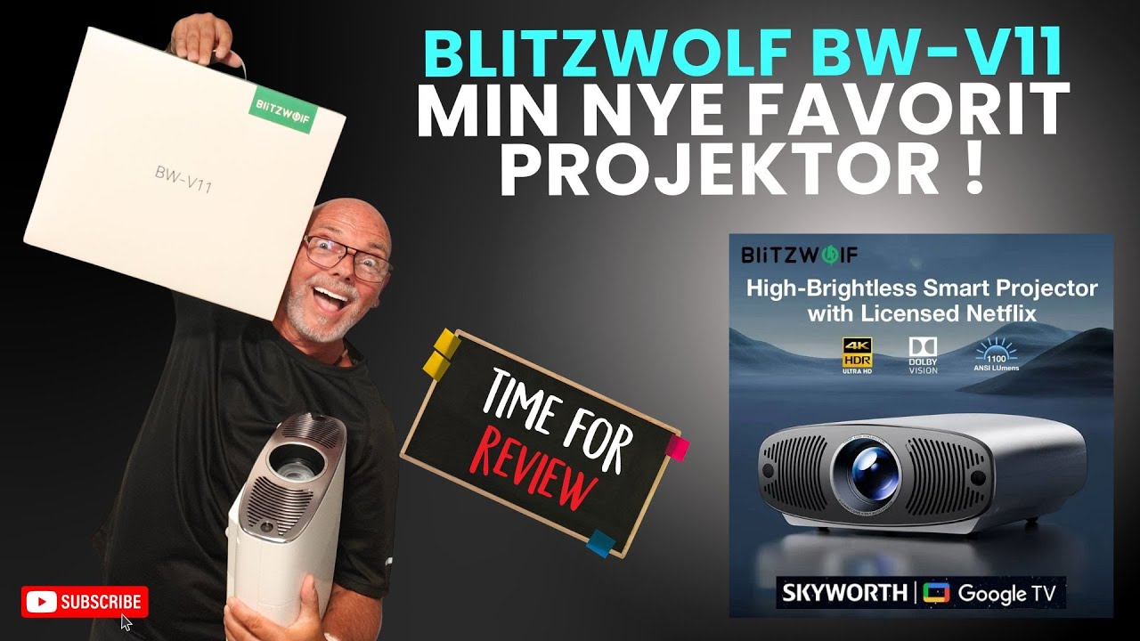 Drop Apple TV & Chromecast? BlitzWolf BW‑V11 har Google TV indbygget! til  200€ ! (english Subs)