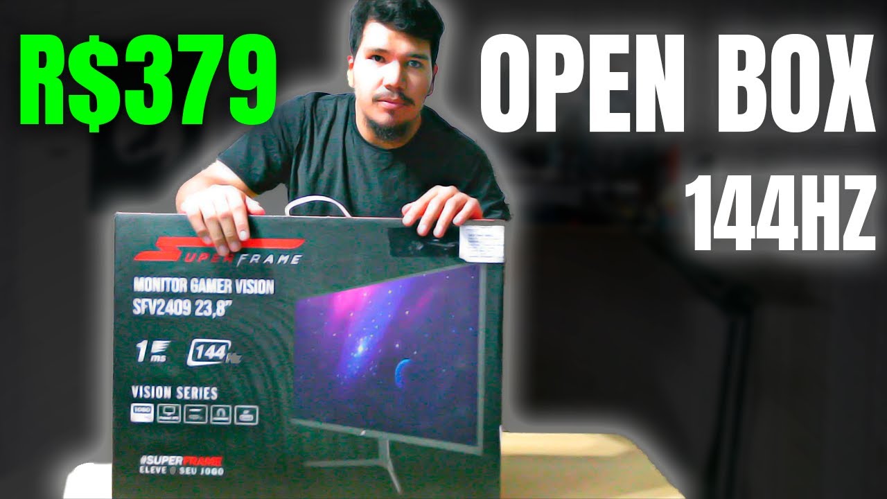 CHEGOU MEU MONITOR 144HZ DE R$300 DA OPEN BOX TERABYTE I UNBOXING