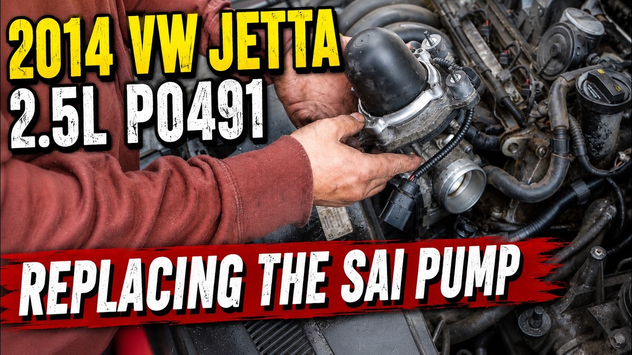 2014 VW P0491 FIX: Replace the Secondary Air Injection Pump (SAI) Step-By-Step by @GettinJunkDone