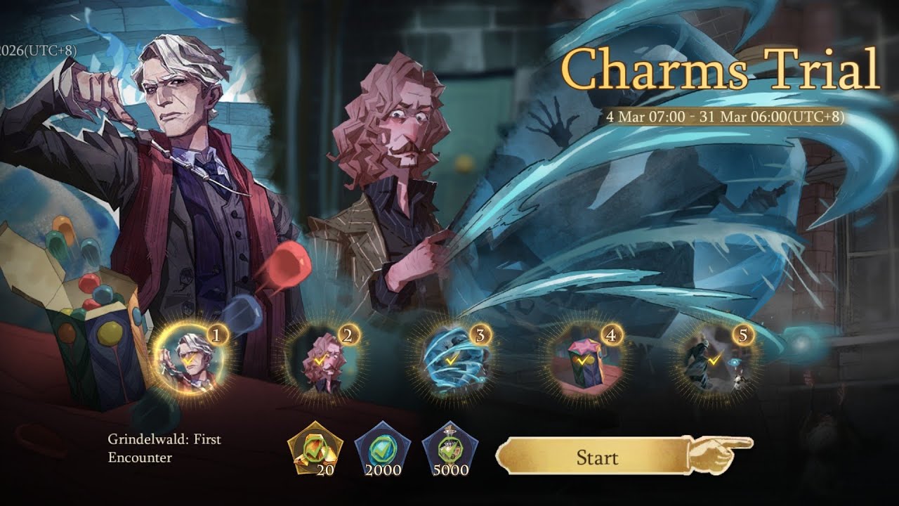 CHARMS TRIAL : Echoes - Gellert Grindelwald / Sirius Black ; Orb of Water / Enchanted Popping Candy