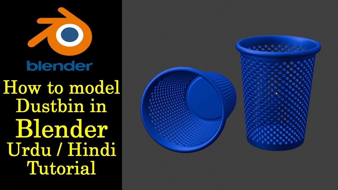 How to Model a Dustbin in #Blender  Beginner #3D Modeling #Tutorial