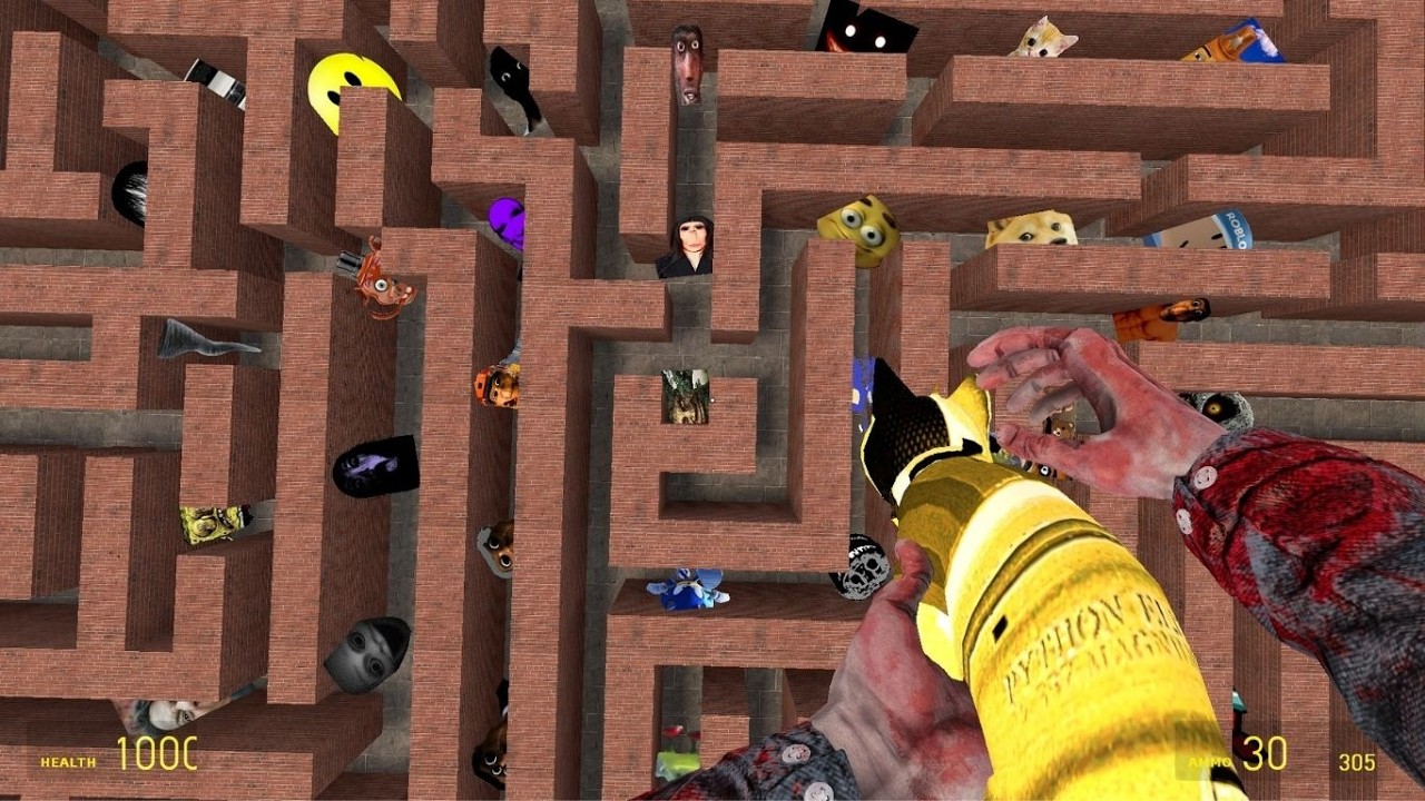 Hi Cat For Swep Hand Uncle Kloker Us And Bizcochito Hapoy Nextbot In Big Maze #nextbot #Glzzabgmod