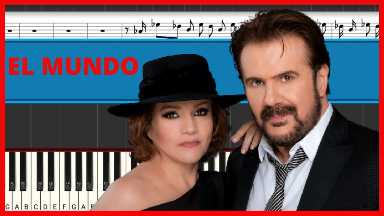 Pimpinela - El Mundo ( Il Mondo - Jimmy Fontana) | Piano Tutorial | Midi