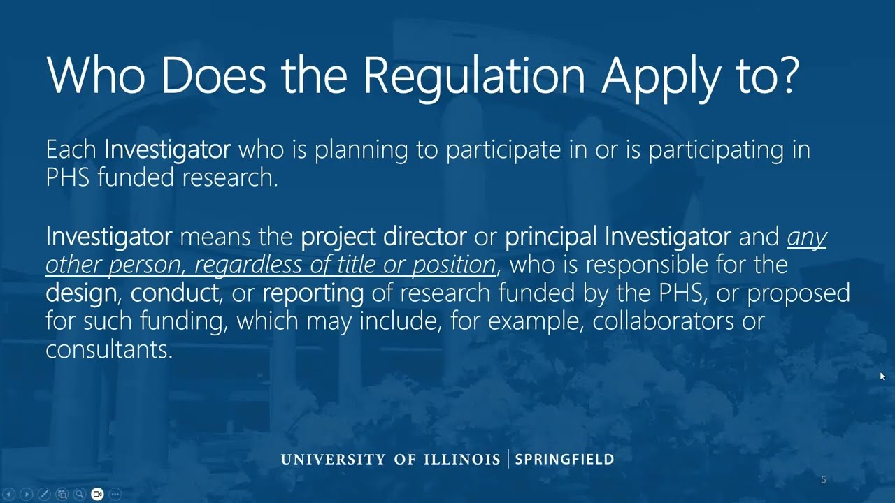 Spring 2026: UIS NIH FCOI Training