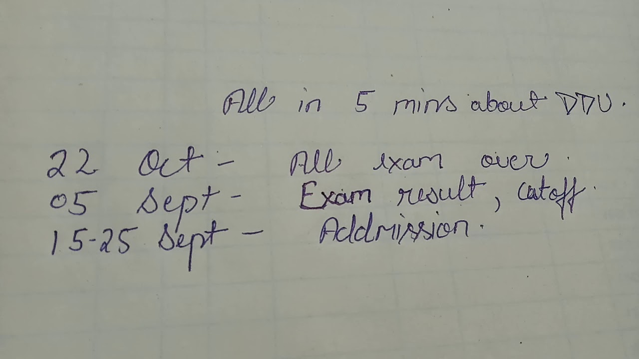 Entrance result DDU 2020