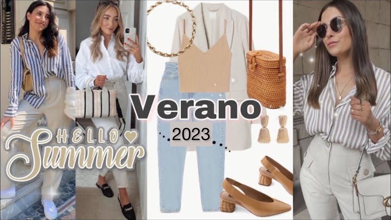 MODA MUJER 2023 SUMMER 2023 / TENDENCIA EN OUTFITS COLORES Y ESTILOS CASUAL ELEGANTE TENDENCIA