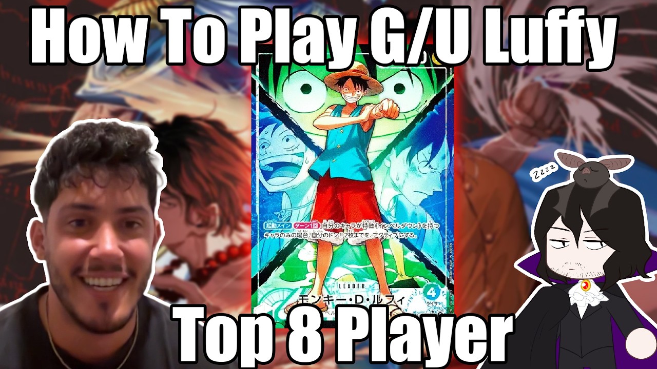Как играть колодой G/U Luffy | Обзор топ-8 колоды при участии Адама | Карточная игра One Piece