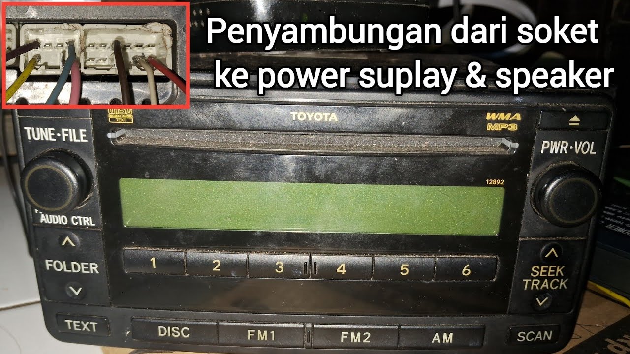 Cara Penyambungan Kabel TAPE MOBIL TOYOTA KIJANG INNOVA 2009