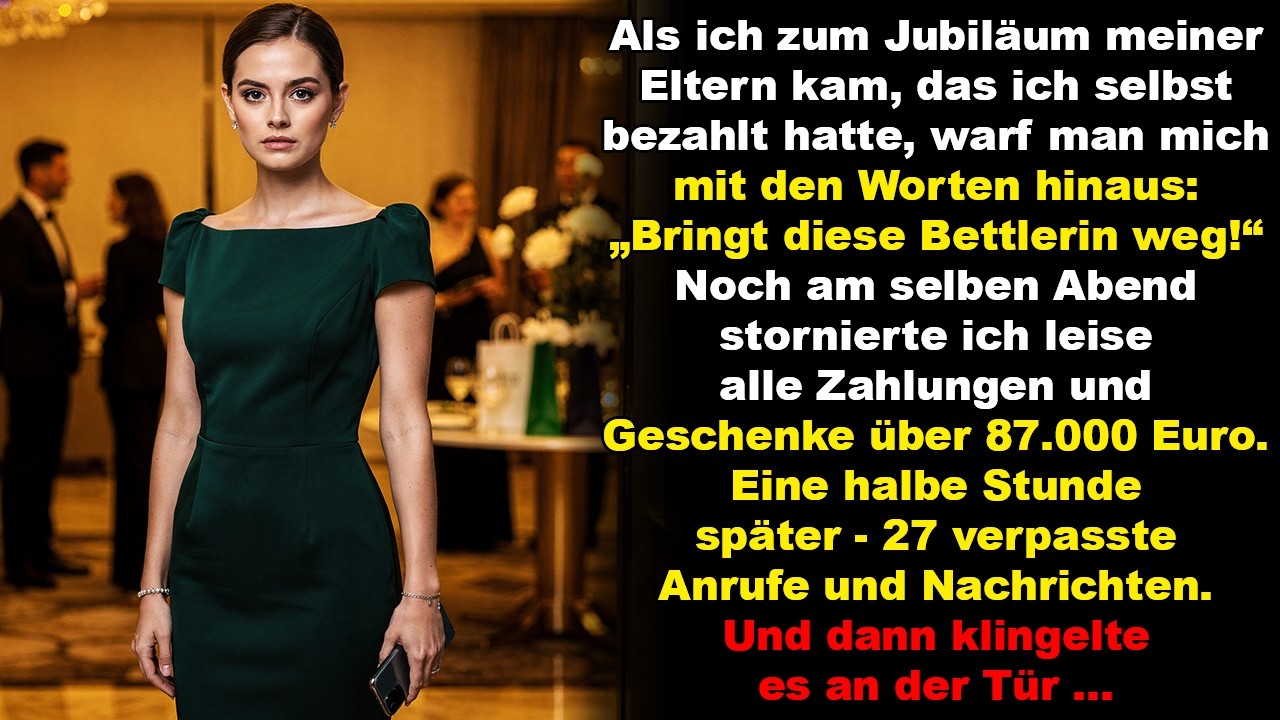 Sie warfen mich von der Feier: „Bettlerin!“ Ich stornierte Geschenke im Wert von 87.000 Euro …