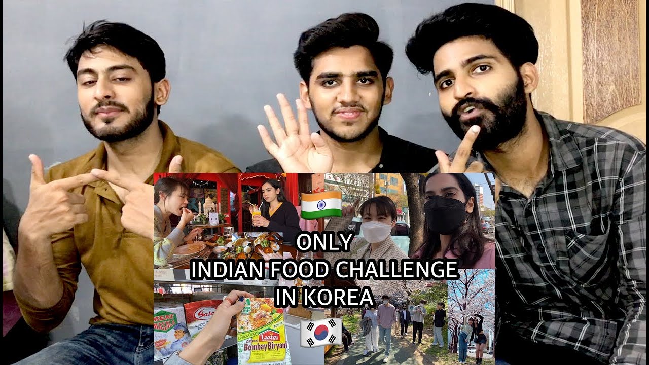 🇰🇷24 HOURS INDIAN FOOD CHALLENGE IN KOREA🇮🇳  ||  POOH IN KOREA 💕 || REACTION   ||  @3HEntertainer15