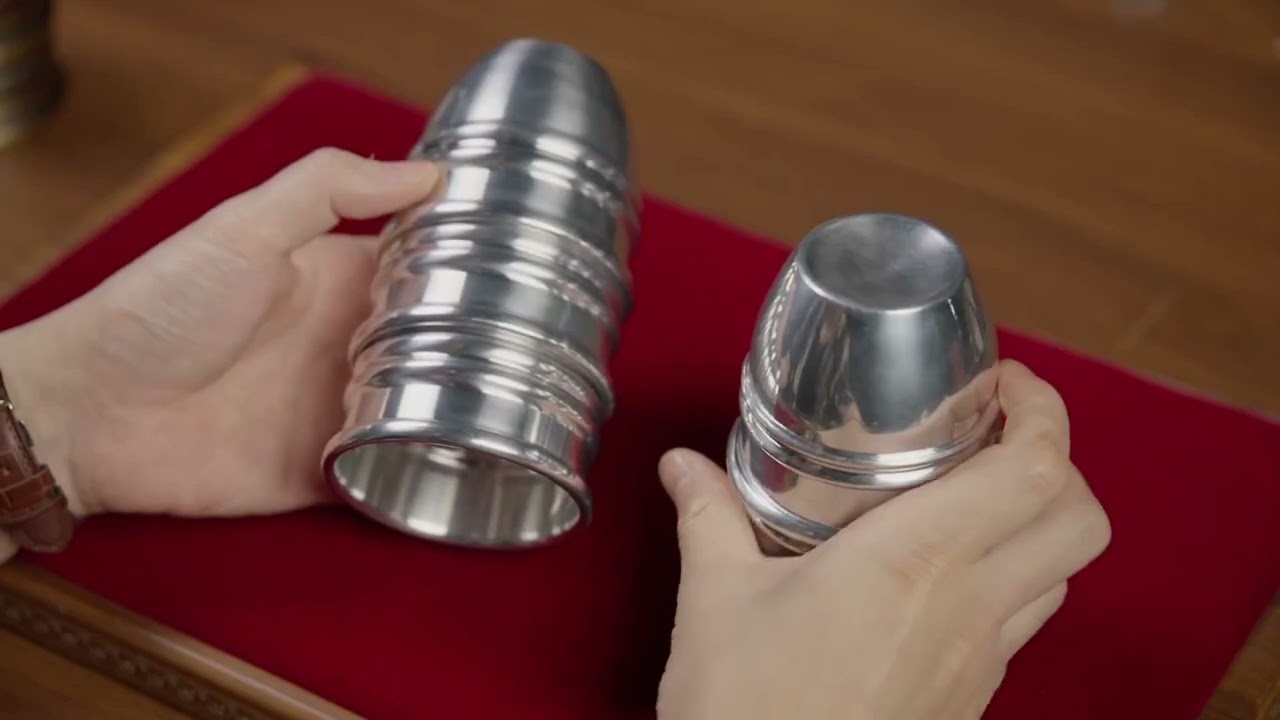 TCC PRESENTS Aluminum Alloy Cups and Balls Set
