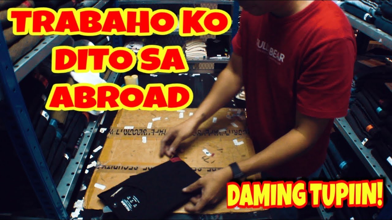 TRABAHO KO DITO SA ABROAD | STOREKEEPER BASIC TASK IN FASHION