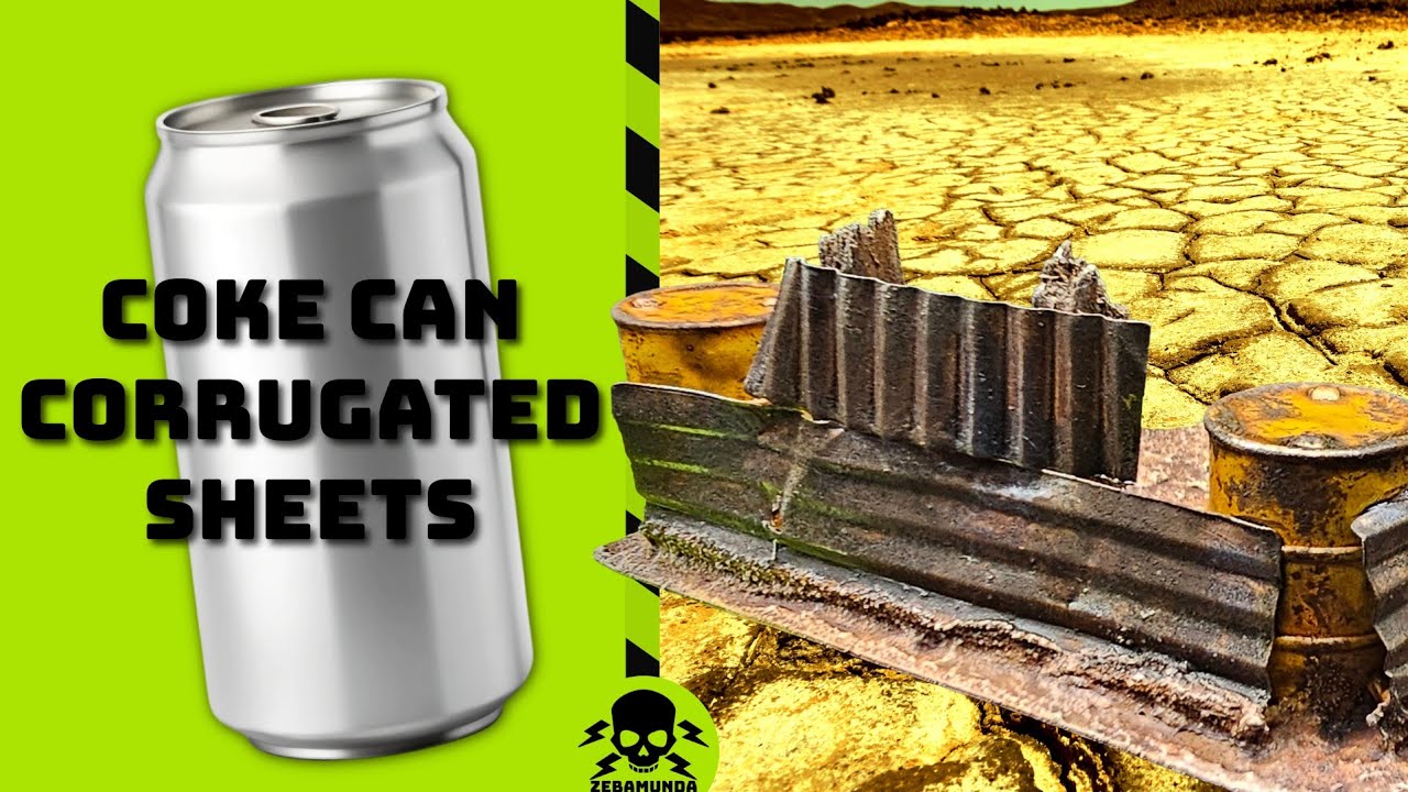 Easy To Craft Coke Can Corrugated Sheets | Fallout | Terrain | Crafting