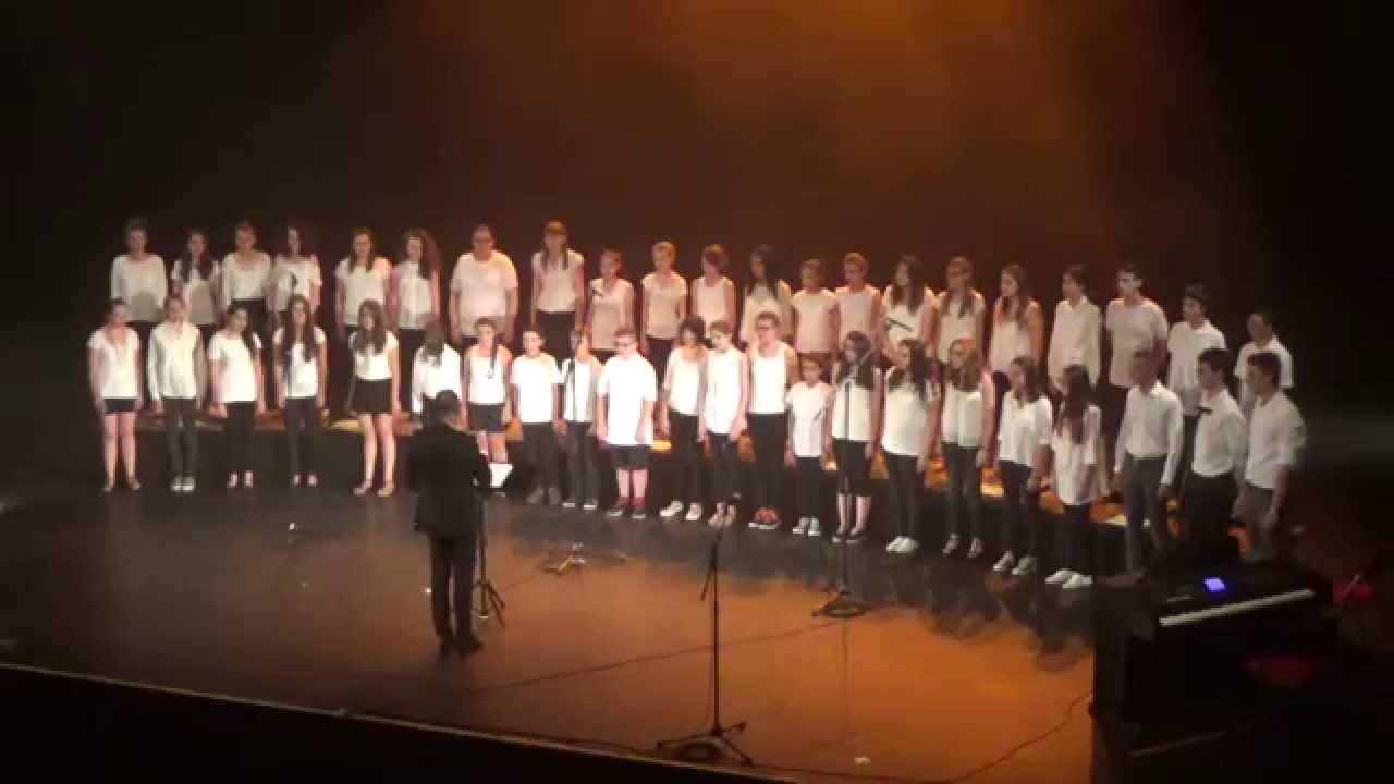 Né quelque part de Maxime le Forestier- Chorale du collège Jean Rostand (2015).
