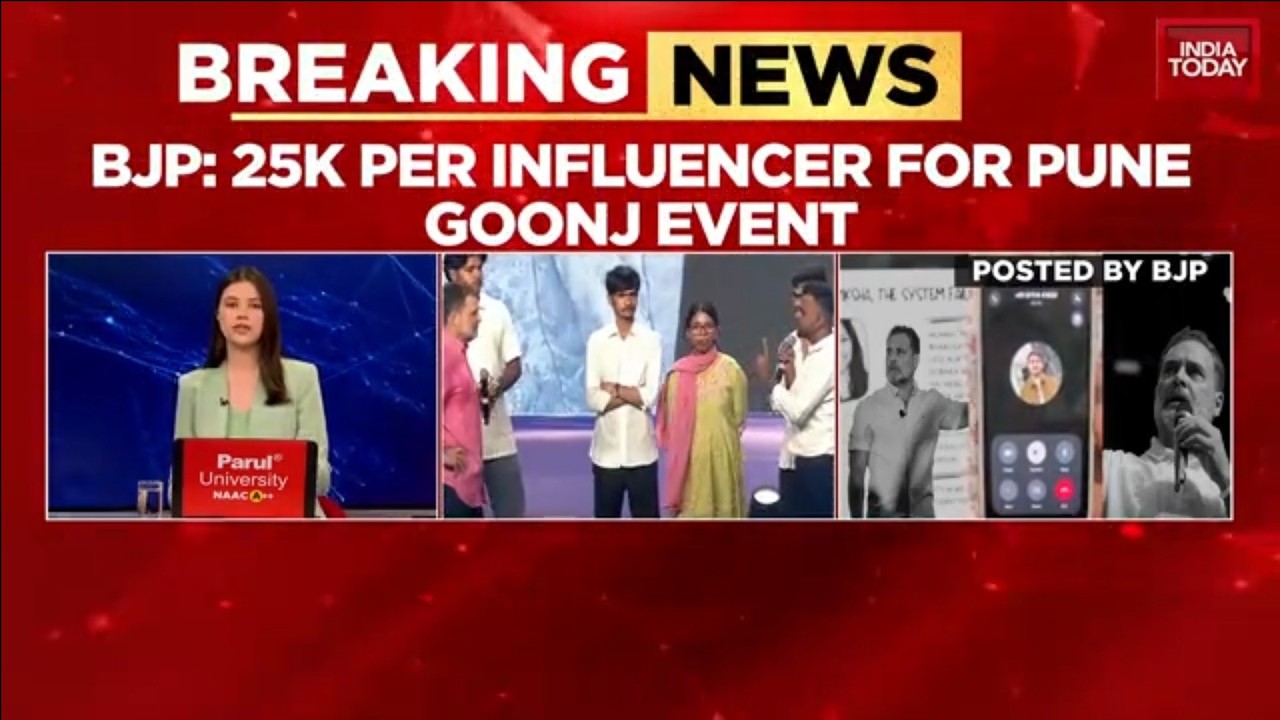 BJP Alleges Congress Paid ₹25,000 Per Influencer For Rahul Gandhi&rsquo;s &lsquo;Chhatro Ki Goonj&rsquo; Event