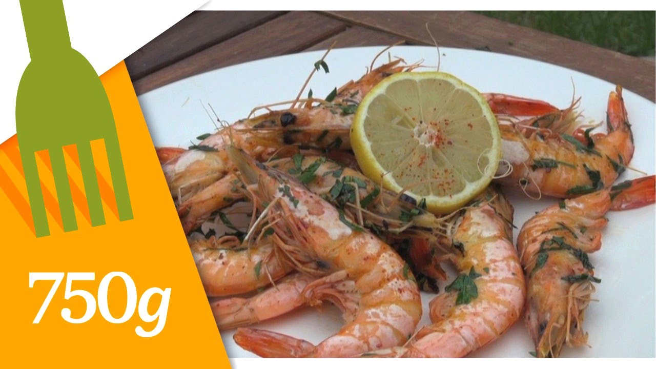Recette de Gambas &agrave; la plancha - 750g