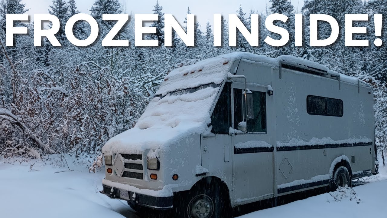 FROZEN inside the van Winter Vanlife