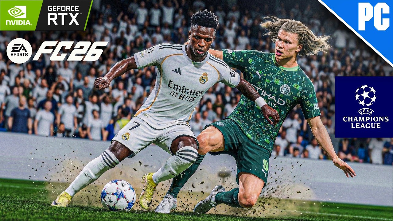 FC 26 - Real Madrid vs Man City | Ft. Vini Jr, Haaland | UCL Round of 16 1st Leg | PC™ [2K60]